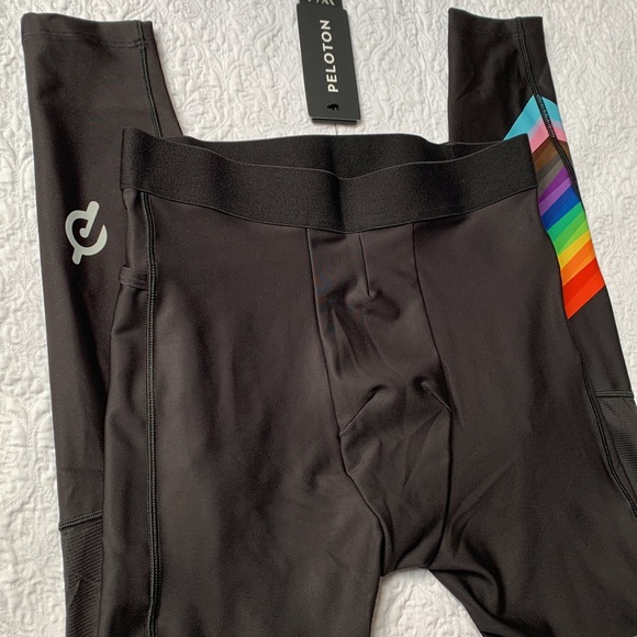 Peloton Pride Flag Noir Men's Legging - Picture 4 of 6